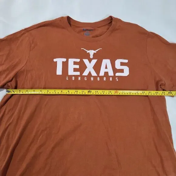 Champion Texas Longhorns T-Shirt Men's 2XL Burnt Orange NCAA Graphic Tee UT - Picture 3 of 9